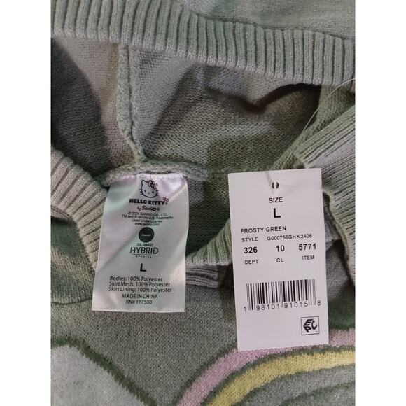 *NWT* Hello Kitty By Sanrio L Hooded Long Sleeve Sweater Top Tutu Bottom Dress - Picture 3 of 3